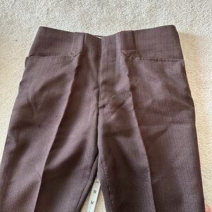 Brown pants approx 30 x 34 unhemmed no hem so can custom see all pics